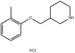 3-((邻甲苯氧基)甲基)哌啶盐酸盐 结构式