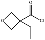 3-Oxetanecarbonyl chloride, 3-ethyl- (8CI) 结构式