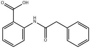 2-(2-苯基乙酰胺基)苯甲酸 结构式