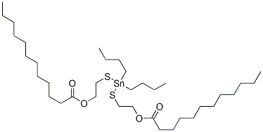 (dibutylstannylene)bis(thioethylene) dilaurate 结构式