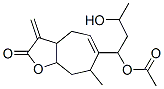 6-(1-Acetoxy-3-hydroxybutyl)-3,3a,4,7,8,8a-hexahydro-7-methyl-3-methylene-2H-cyclohepta[b]furan-2-one 结构式