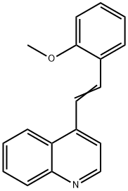 Methyl 2-(2-(4-quinolinyl)vinyl)phenyl ether 结构式