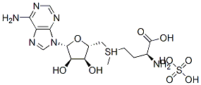 (3S)-5'-[(3-amino-3-carboxypropyl)methylsulphonio]-5'-deoxyadenosine sulphate 结构式