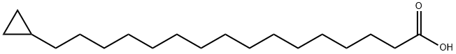 16-Cyclopropylhexadecanoic acid 结构式