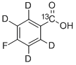 4-FLUOROBENZOIC ACID-ALPHA-13C-2,3,5,6-D4 结构式