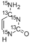 CYTOSINE-2,4-13C2-15N3 结构式