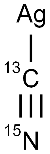 氰化银-13C,15N 结构式