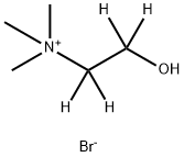 溴化胆碱-1,1,2,2-D4 结构式