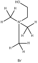 溴化胆碱-三甲基-D9 结构式