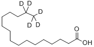 十六烷酸-15,15,16,16,16-D5 结构式