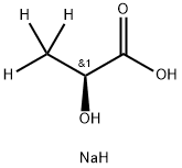 L-乳酸-3,3,3-D3 钠盐 溶液 结构式