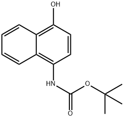 1 - 叔丁氧羰氨基-4 - 羟基 - 萘 结构式