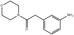 2-(3-氨基苯基)-1-吗啉-4-基-乙酮 结构式