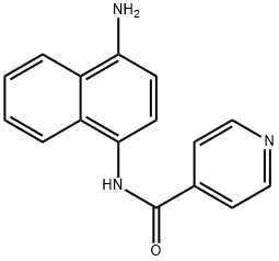 N-(4-Amino-1-naphthalenyl)-4-pyridinecarboxamide 结构式