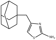 4-ADAMANTAN-1-YLMETHYL-THIAZOL-2-YLAMINE 结构式