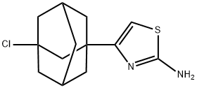 4-(3-chloro-1-adamantyl)-1,3-thiazol-2-amine 结构式