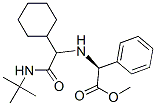 Benzeneacetic acid, alpha-[[1-cyclohexyl-2-[(1,1-dimethylethyl)amino]-2-oxoethyl]amino]-, methyl ester, (alphaS)- (9CI) 结构式