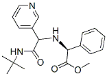 Benzeneacetic acid, alpha-[[2-[(1,1-dimethylethyl)amino]-2-oxo-1-(3-pyridinyl)ethyl]amino]-, methyl ester, (alphaS)- (9CI) 结构式