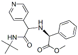 Benzeneacetic acid, alpha-[[2-[(1,1-dimethylethyl)amino]-2-oxo-1-(4-pyridinyl)ethyl]amino]-, methyl ester, (alphaS)- (9CI) 结构式