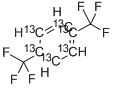 1,4-双(三氟甲基)苯-13C6 结构式