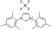 1,3-双(2,4,6-三甲基苯基)咪唑四氟硼酸盐 结构式