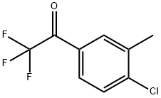 1-(4-氯-3-甲基苯基)-2,2,2-三氟乙酮 结构式