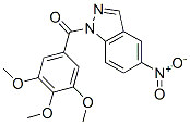 (5-nitroindazol-1-yl)-(3,4,5-trimethoxyphenyl)methanone 结构式