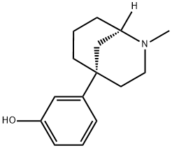 (-)-5-m-hydroxyphenyl-2-methylmorphan 结构式