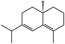 [R,(+)]-2,3,4,4a,5,6-Hexahydro-1,4a-dimethyl-7-(1-methylethyl)naphthalene 结构式