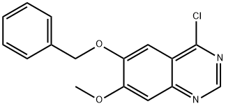4-氯-6-苄氧基-7-甲氧基喹唑啉 结构式