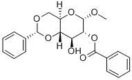 Methyl 2-O-Benzoyl-4,6-di-O-benzylidene-a-D-glucopyranoside 结构式