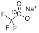 三氟乙酸钠-1-13C 结构式