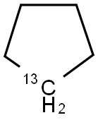 环戊烷-13C1 结构式
