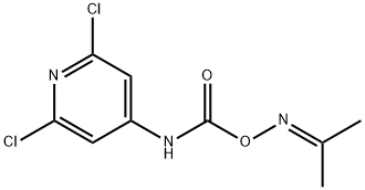 2,6-DICHLORO-4-[(([(1-METHYLETHYLIDENE)AMINO]OXY)CARBONYL)AMINO]PYRIDINE 结构式
