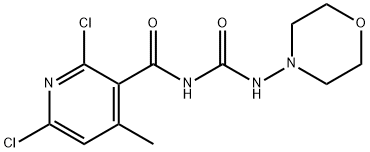 N-[(2,6-DICHLORO-4-METHYL-3-PYRIDYL)CARBONYL]-N'-MORPHOLINOUREA 结构式