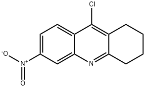 9-CHLORO-1,2,3,4-TETRAHYDRO-6-NITRO-ACRIDINE 结构式