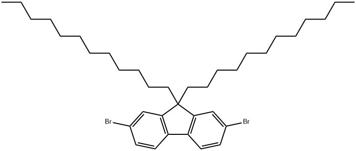 2,7-二溴-9,9-二十二烷基芴 结构式