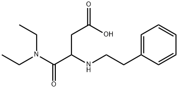 Succinamic acid, N,N-diethyl-3-(phenethylamino)-, DL- 结构式
