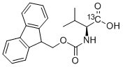 N-(9-FLUORENYLMETHOXYCARBONYL)-L-VALINE-1-13C 结构式