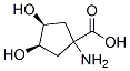 Cyclopentanecarboxylic acid, 1-amino-3,4-dihydroxy-, (3R,4S)- (9CI) 结构式