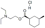 2-diethylaminoethyl (1R,3S)-3-methylcyclohexane-1-carboxylate hydrochloride 结构式