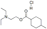 2-diethylaminoethyl 4-methylcyclohexane-1-carboxylate hydrochloride 结构式