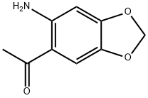 6-氨基-3,4-亚甲二氧基苯乙酮 结构式