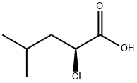 S-2-氯-4-甲基戊酸 结构式