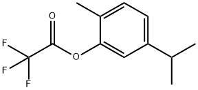 Acetic acid, 2,2,2-trifluoro-, 2-Methyl-5-(1-Methylethyl)phenyl ester 结构式