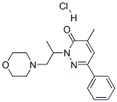 4-methyl-2-(1-morpholin-4-ylpropan-2-yl)-6-phenyl-pyridazin-3-one hydr ochloride 结构式