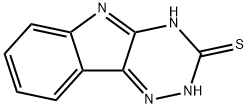 5H-[1,2,4]三嗪并[5,6-B]吲哚-3-硫醇 结构式