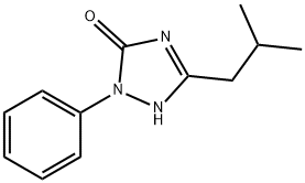 1,2-Dihydro-5-(2-methylpropyl)-2-phenyl-3H-1,2,4-triazol-3-one 结构式