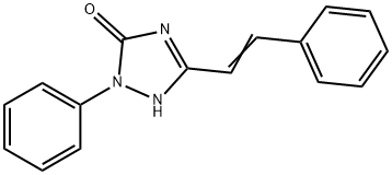 4,5-Dihydro-1-phenyl-3-styryl-1H-1,2,4-triazol-5-one 结构式