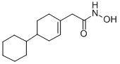 2-(4-cyclohexyl-1-cyclohexenyl)-N-hydroxy-acetamide 结构式